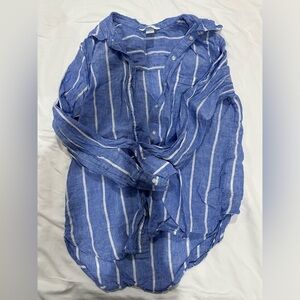 H&M Linen Button Down Shirt XS